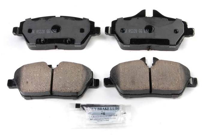 Mini Disc Brake Pad Set - Front (Ceramic) (EURO) 34116794056 - Akebono Euro Ultra-Premium EUR1308